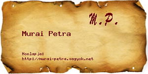 Murai Petra névjegykártya